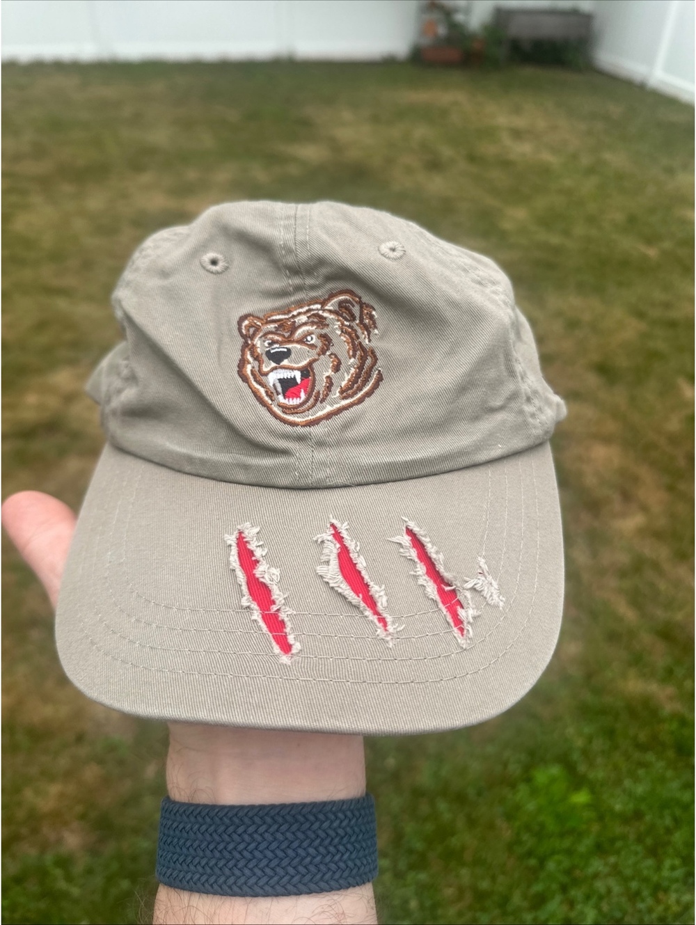 Vintage Style Alaska “Bite Me” Bear Claw Hat Adjustable Cap